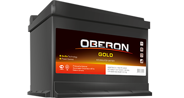 Стартерні акумуляторні батареї для легкової техніки (Премиум). OBERON Gold