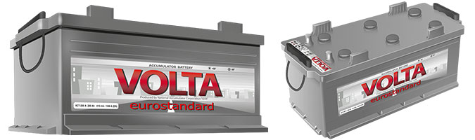 Стартерні акумуляторні батареї для комерційної техніки. Volta Eurostandard