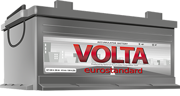 Стартерні акумуляторні батареї для комерційної техніки. Volta Eurostandard 
