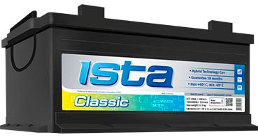 Стартерные аккумуляторные батареи для коммерческой техники. ISTA Classic